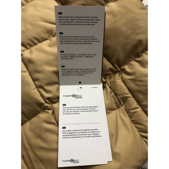 The North Face Men Lhotse Reversible Hooded Insulated Puffer Jacket Khak… - Picture 8 of 9